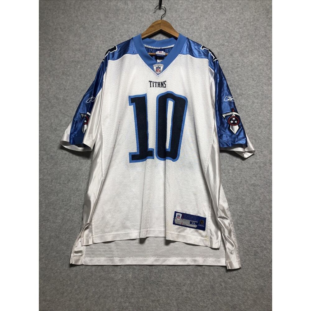 TENNESSEE TITANS #10 Vince Young Football Jersey Reebok Away White NFL Football